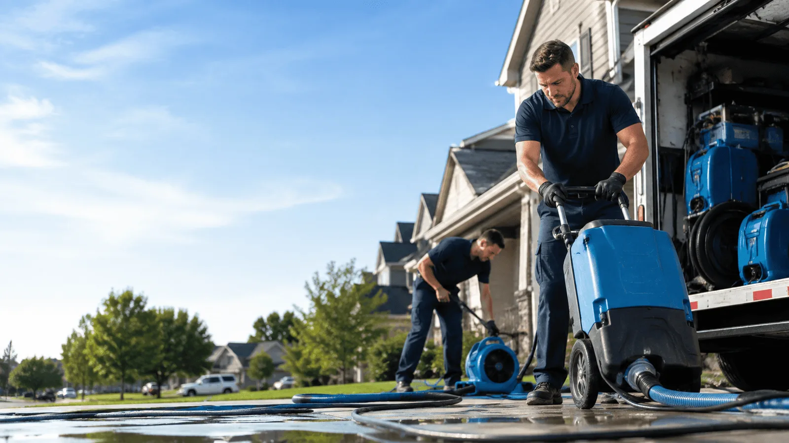 Dehumidification being performed in Oriskany Falls, NY